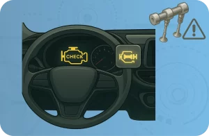 روشن شدن چراغ چک موتور