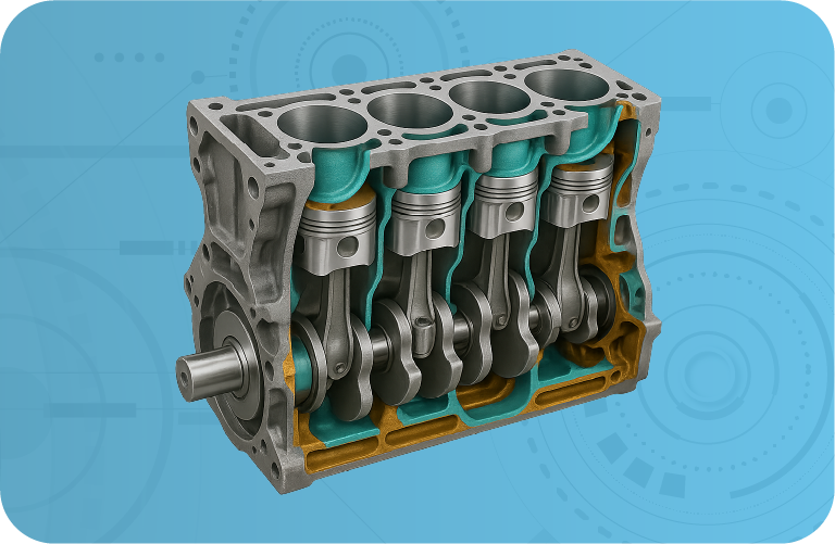 قطعات داخلی بلوک سیلندر